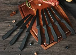 8 Piece German Serrated Non Stick Steak Knives Set 3